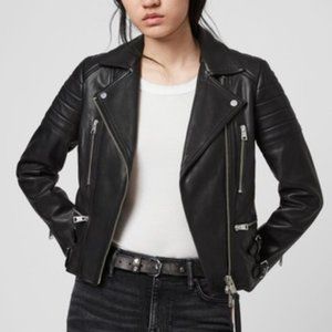 AllSaints Halley Leather Biker/Moto Jacket